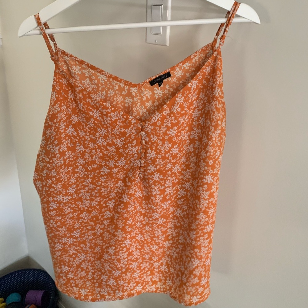 Old navy spaghetti strap top with cute buttons